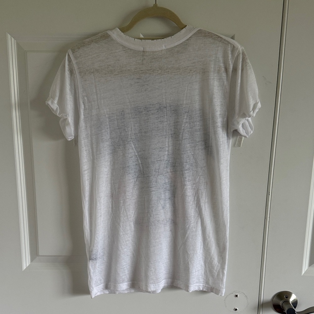 NWOT Refined Canvas American Cowboy Graphic Tee - White with Red & Blue Print - Picture 7 of 9
